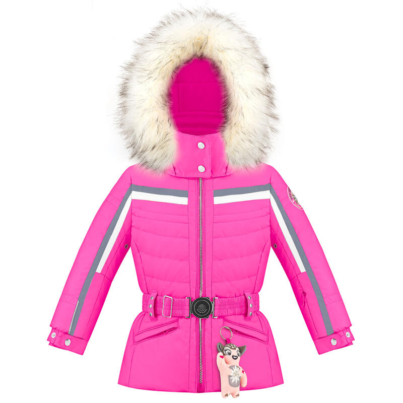 Veste De Ski/snow Poivre Blanc Ski Jacket 1002 Rubis Pink Fille