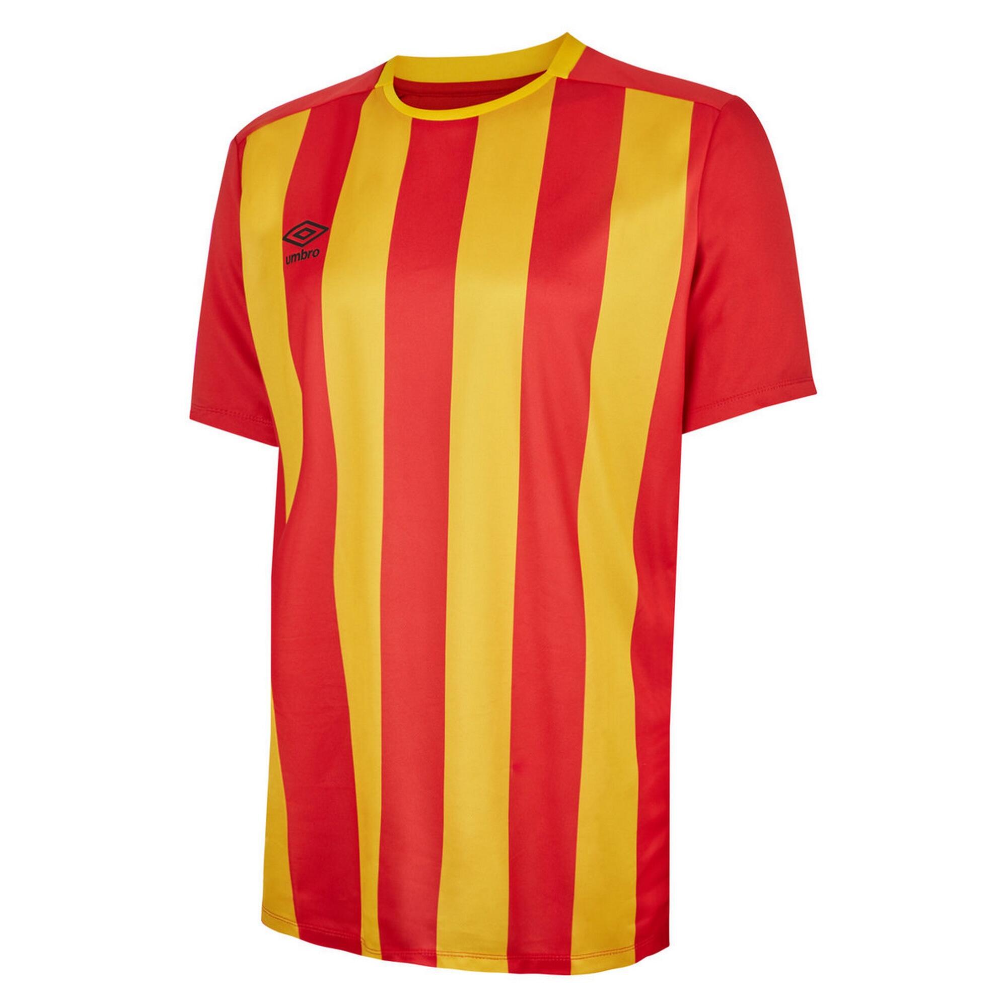 Boys Milan Striped Jersey (Vermillion/Yellow) 1/3