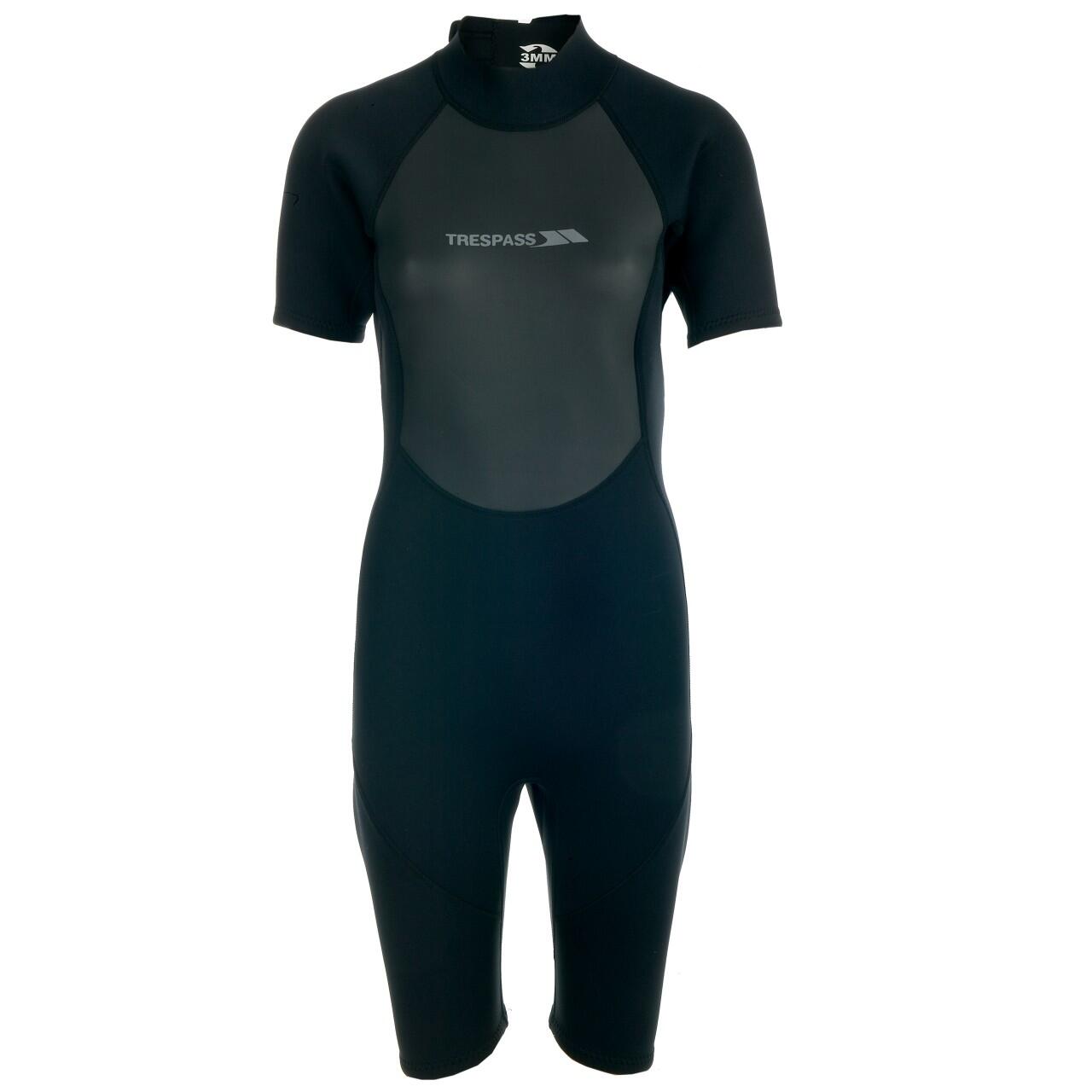 Scubadive Women's 3mm Short Wetsuit (Black)