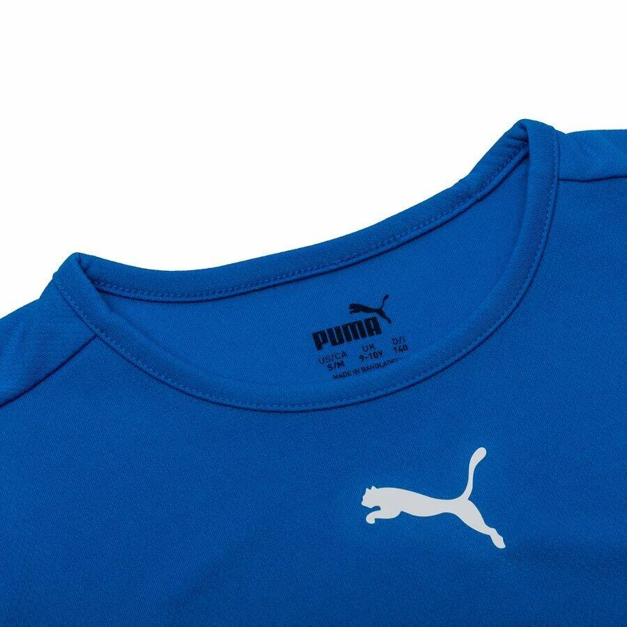Maglia da calcio teamRISE Youth PUMA Electric Blue Lemonade Black White 3/7