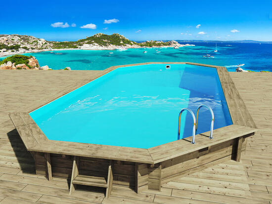 Piscine bois " Ibiza " - 857 x 457 x 131 m