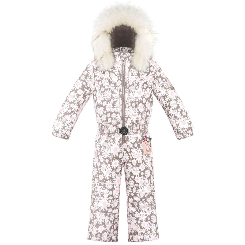 Traje de esquí Blanco Pimienta Mono de esquí 1030 Daisy Pink Niña