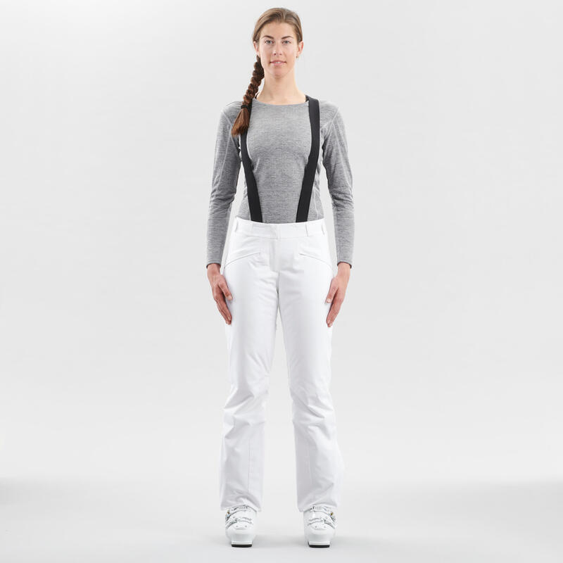 Seconde vie - Pantalon de ski chaud femme 580 - blanc - TRÈS BON