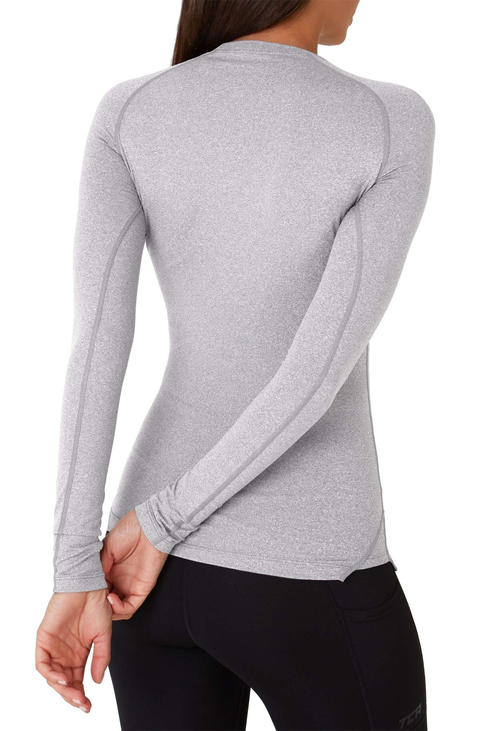 Women's Super Thermal Base Layer Top - Light Grey Marl 2/5