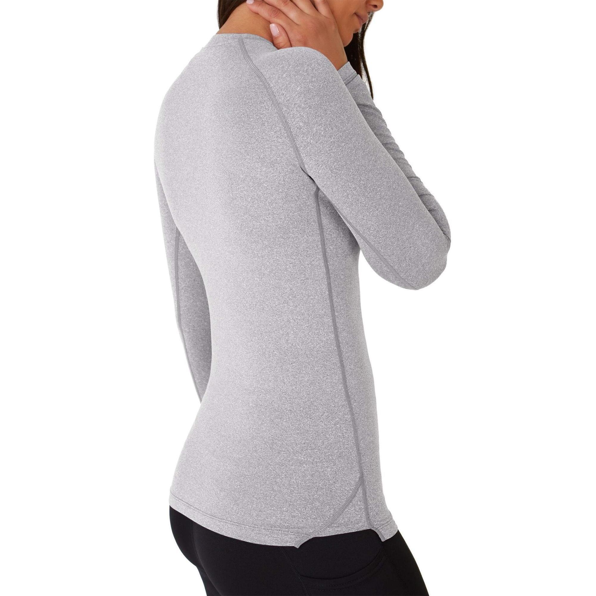 Women's Super Thermal Base Layer Top - Light Grey Marl 3/5