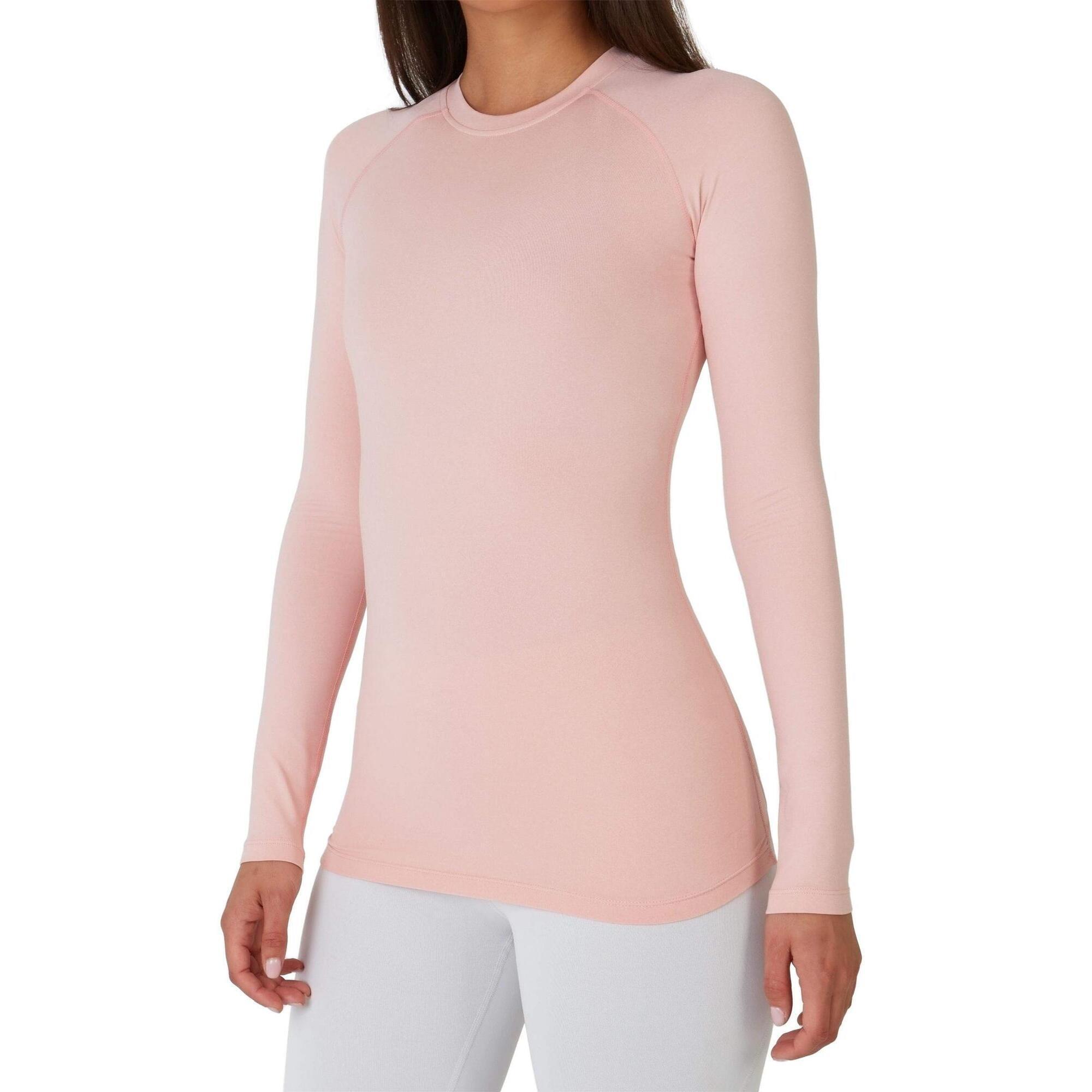 TCA Women's Super Thermal Base Layer Top - Pink Silver