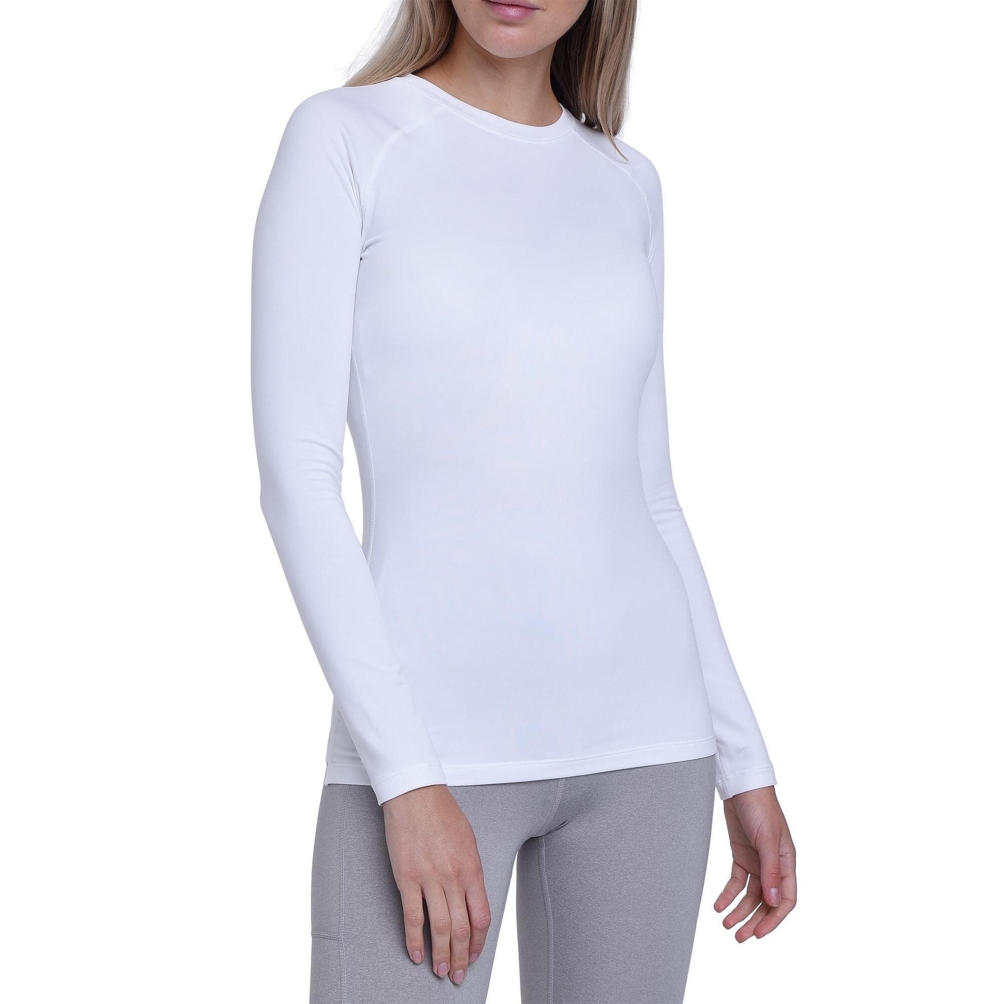 TCA Women's Super Thermal Base Layer Top - Cloud White