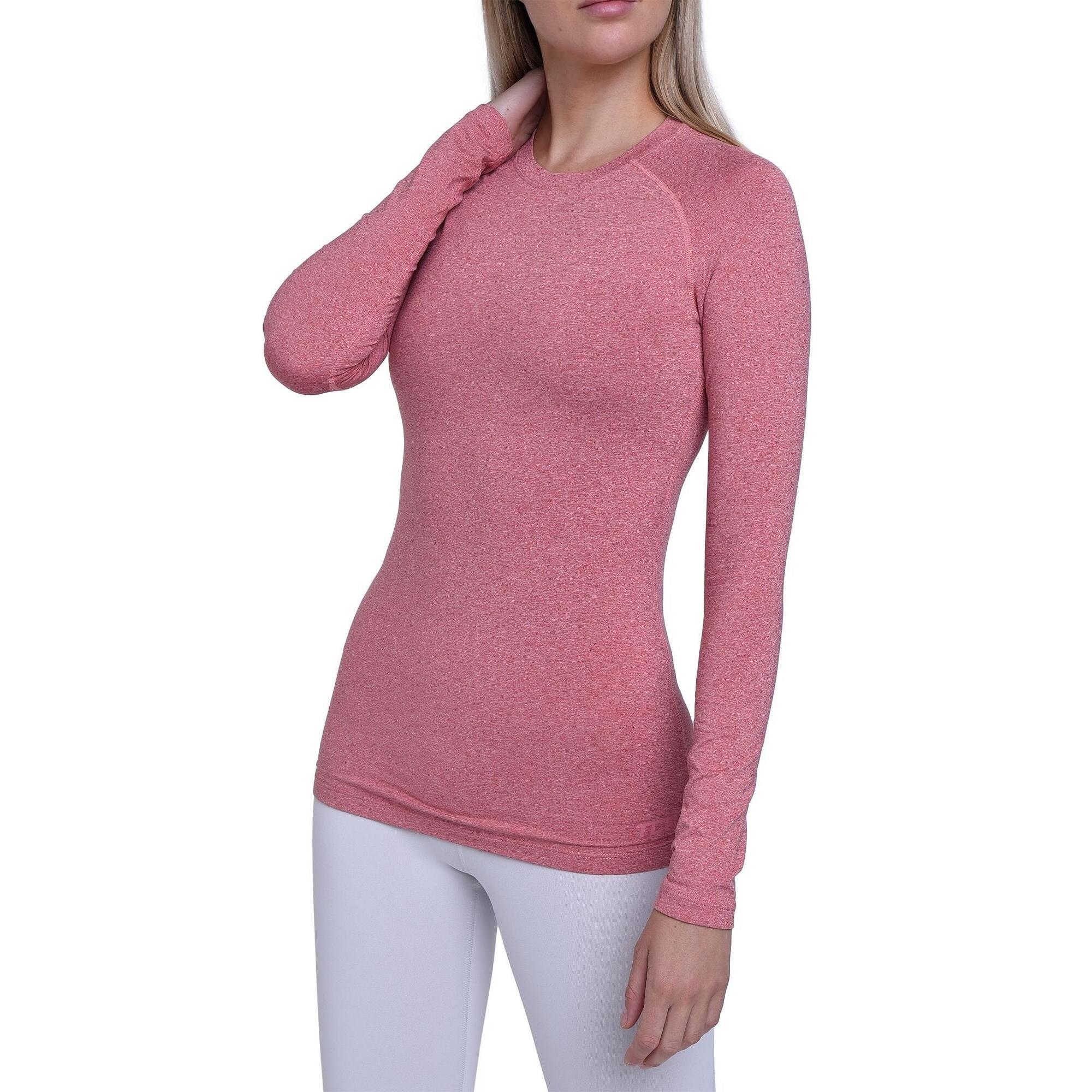 TCA Women's Super Thermal Base Layer Top - Dusty Rose