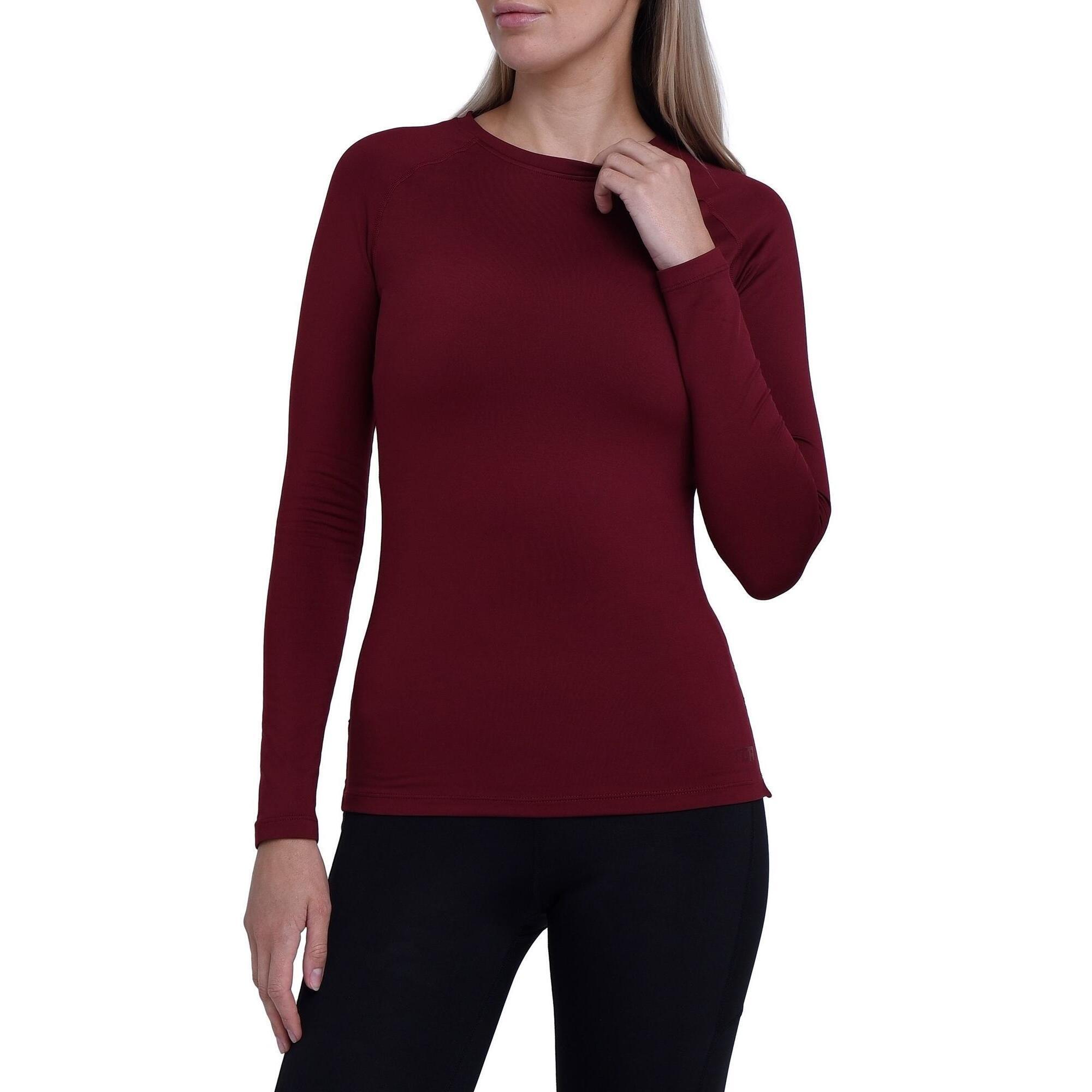 TCA Women's Super Thermal Base Layer Top - Cabernet