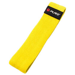 Pure2Improve weerstandsband licht 62 x 6 cm polyester geel