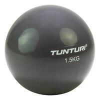 Tunturi ballon de fitness 13 cm 1,5 kg gris vinyle