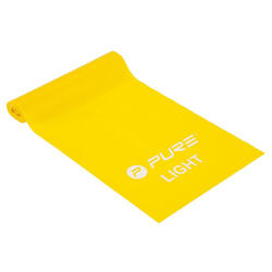 Pure2Improve weerstandsband XL licht 200 x 15 cm latex geel