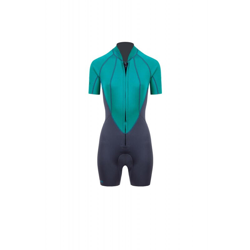 Dames wetsuit met korte rits Beuchat 2 mm