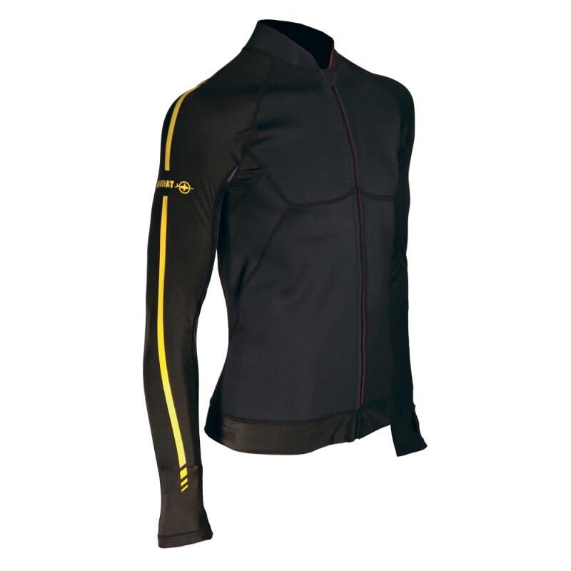 ATOLL VEST MEN'S 2MM WETSUIT TOP - BLACK