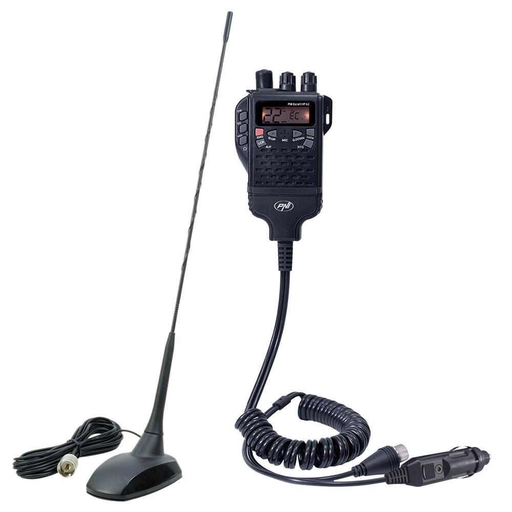 Radio CB Antenne PNI Escort HP 62 et PNI Extra 48 avec aimant inclus, ASQ, gain 4/5