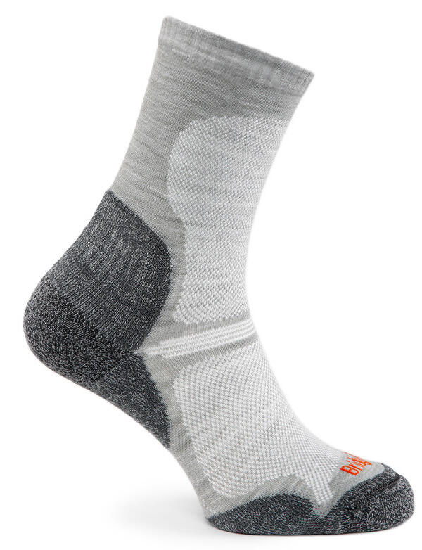 HIKE Ultralight T2 Merino Performance Original Crew Men's - Light Grey 3/5