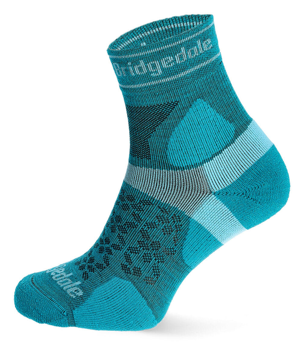 TRAIL RUN Ultralight T2 Merino Sport 3/4 Crew Women's - Teal blue 3/6