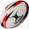 Ballon d'entraînement Gilbert G-TR300 - Rouge / Noir Taille 3