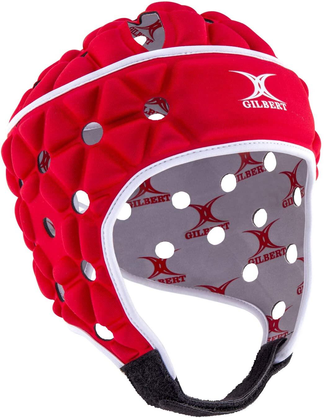 GILBERT Casco Da Rugby Gilbert Air Rosso, Interno Bianco