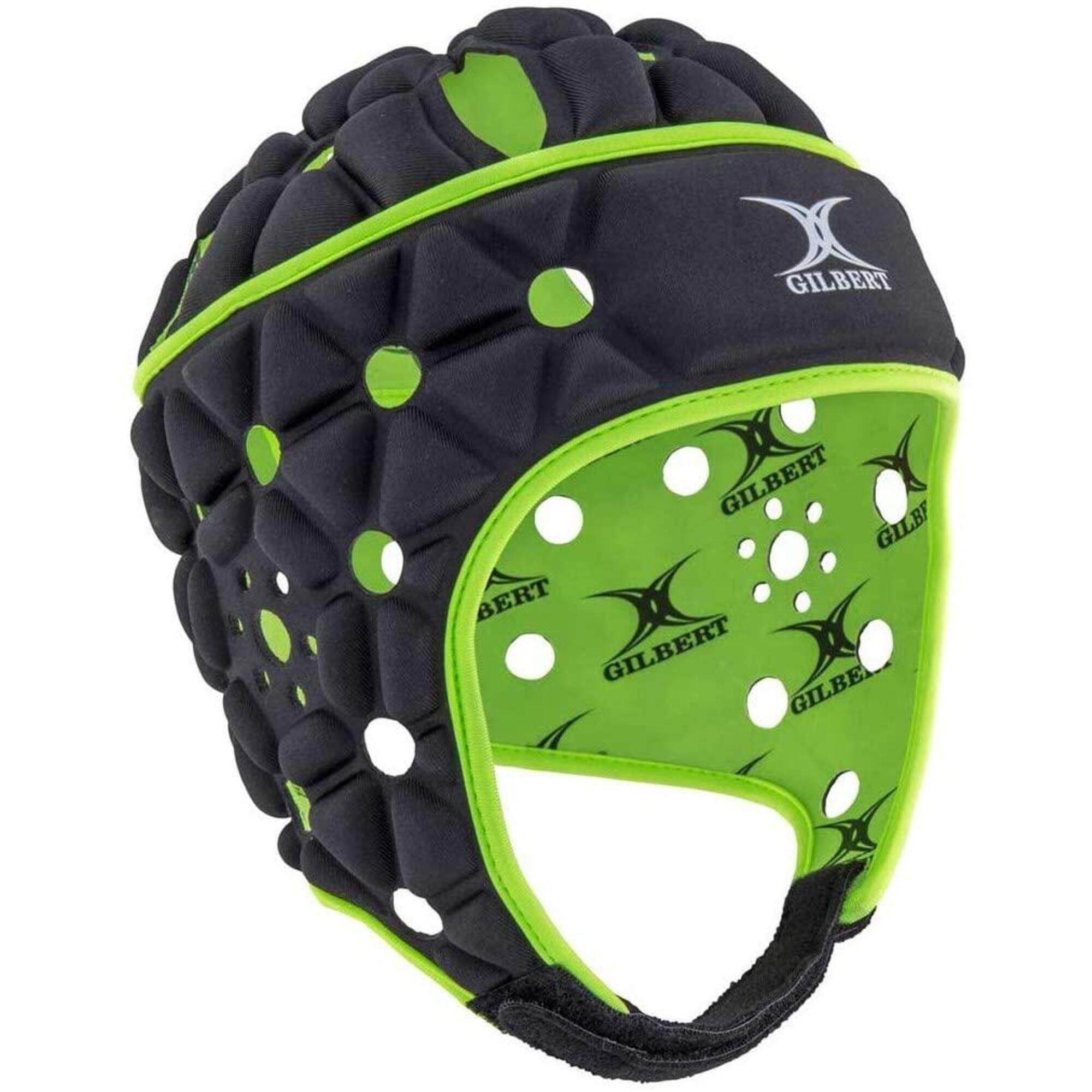 Gilbert - Casque Air Rugby Adulte - Gilbert - Casque - Noir|vert - 42 M/l - Decathlon