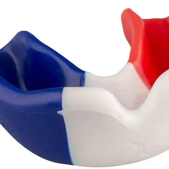 Gilbert Tricolore Youth Mouthguard Blue, White and Red