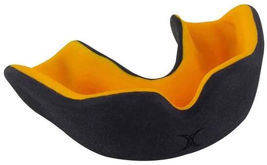 Protège dents rugby Orthodontie - X Brace Dual Density Noir/ Orange - Gilbert