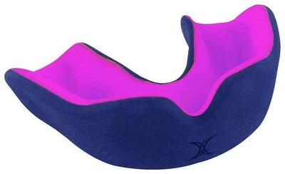 Zahnschutz Rugby Orthodontie - X Brace Dual Density Marine / Pink - Gilbert