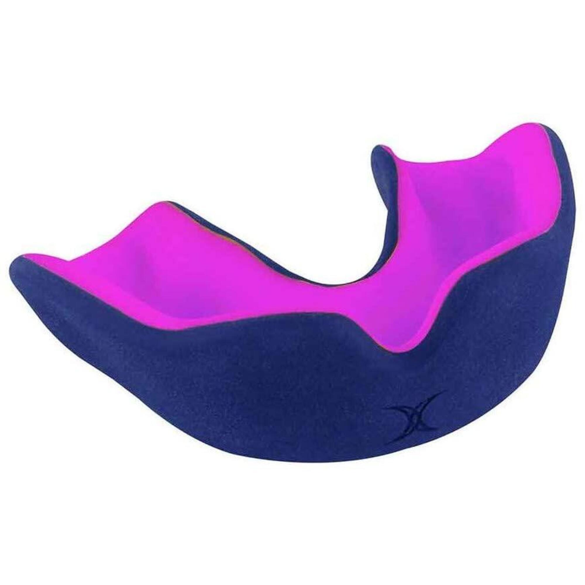 Gilbert - Protège Dents Rugby Orthodontie - X Brace Dual Density Marine / Rose - Gilbert - Protège-dents - Bleu|rose - Adulte - Decathlon