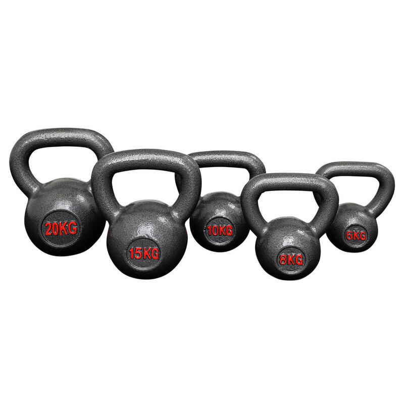 Kettlebell de hierro fundido - 15 kg para fitness y entrenamiento de fuerza