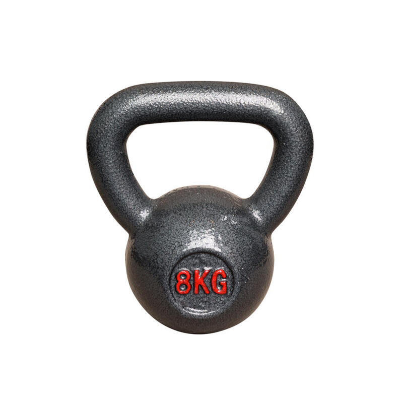 Kettlebell en fonte - 8 kg pour le fitness et la musculation