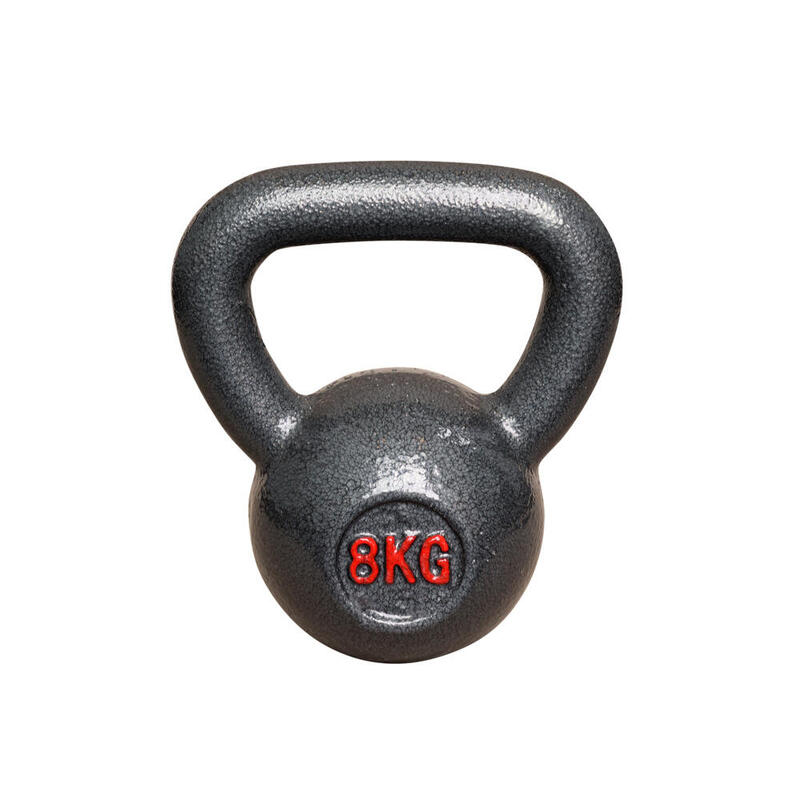 Kettlebell gietijzer - 8 kg voor fitness en krachttraining