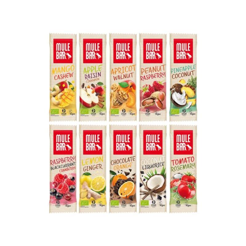 Pack découverte barres - 10 barres énergétiques aux céréales - Véganes - 40g