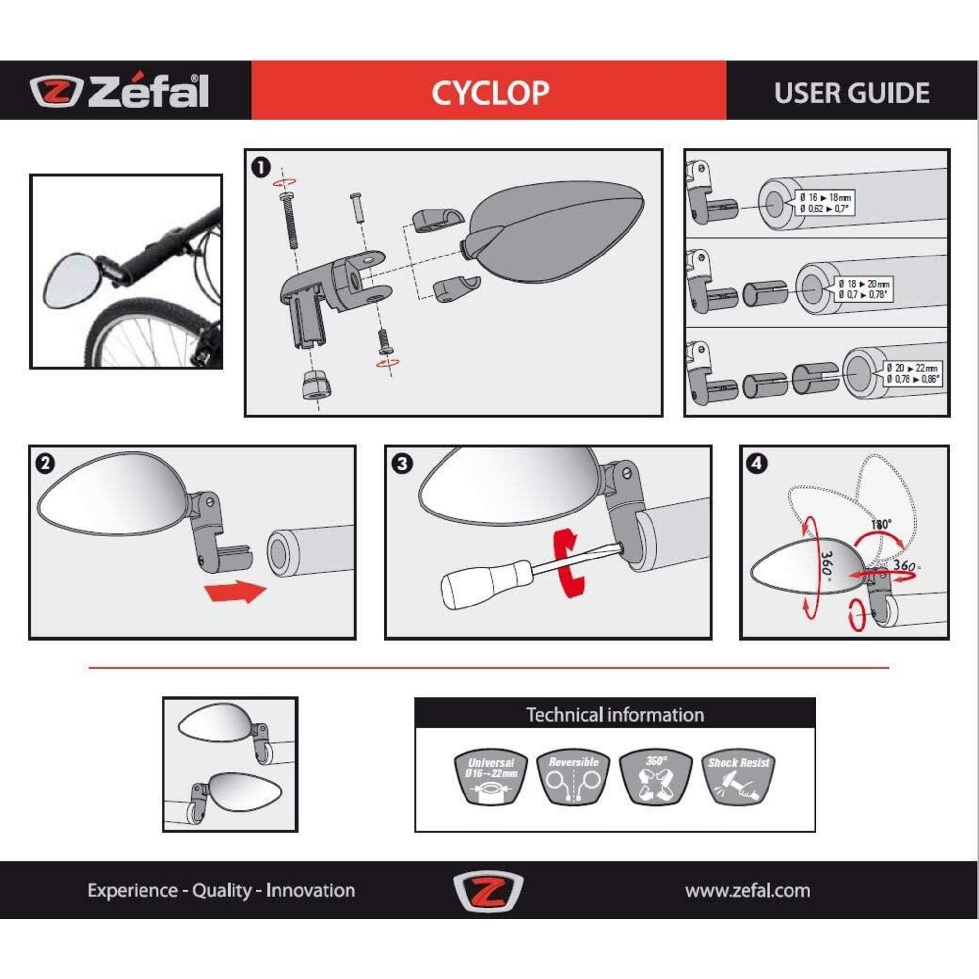 Zefal cyclop mirror 2025