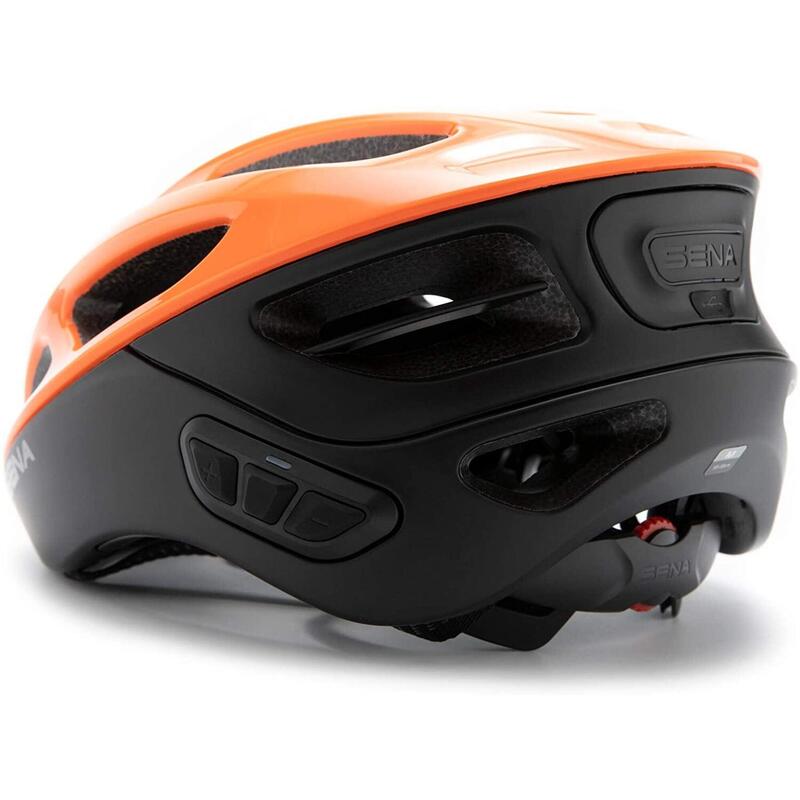 CASCO DA BICI (CON SISTEMA DI COMUNCIAZIONE INTEGRATO ) SENA R1, ARANCIONE