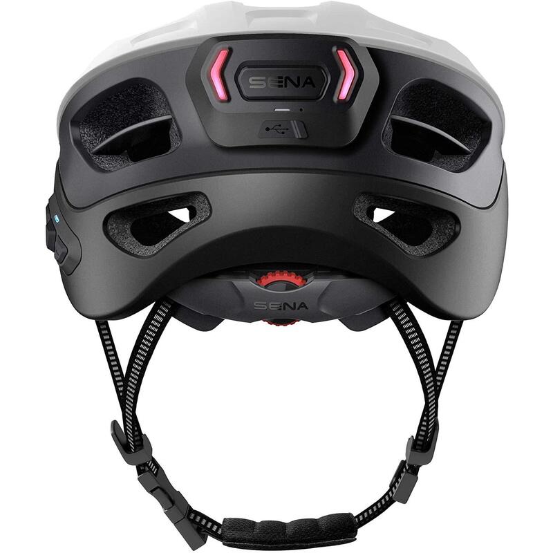 CASCO DA BICI (CON SISTEMA DI COMUNCIAZIONE INTEGRATO ) SENA R1 EVO, BIANCO