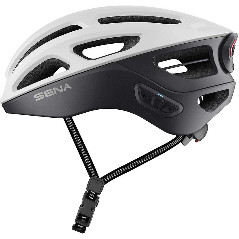 CASCO DA BICI (CON SISTEMA DI COMUNCIAZIONE INTEGRATO ) SENA R1 EVO, BIANCO