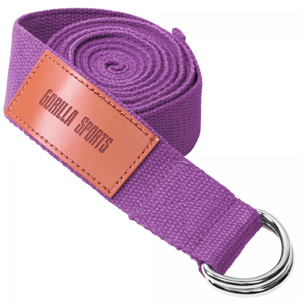AQF Sangle Yoga dans 1.8M/2.4M/3M Tailles 100% Pure Cotton pour Corps Violet 