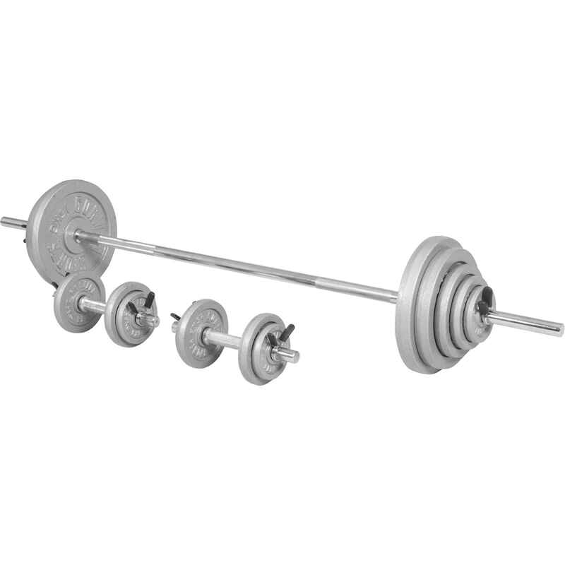 Langhantelset Federverschluss Gusseisen 100 kg
