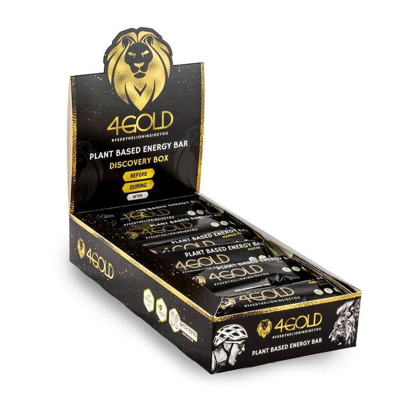 4Gold Vegan Energy Bars, energie reep, 18 repen á 52 g, discovery