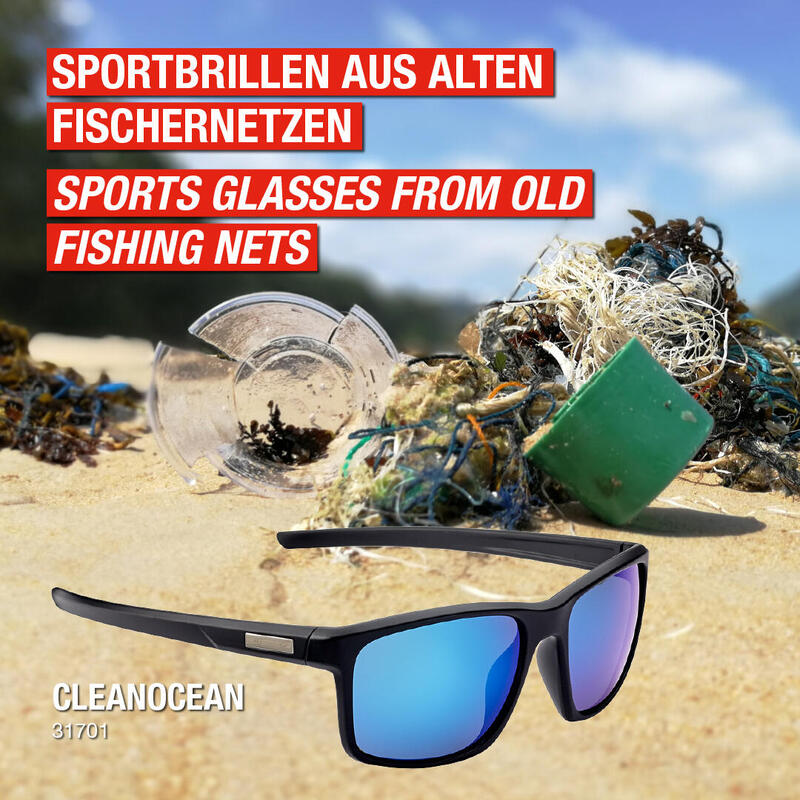 lunettes de sport Cleanocean 3 noir bleu