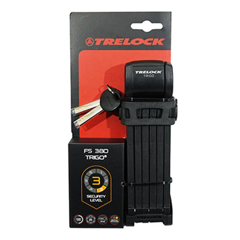 TRELOCK Vouwslot FS 380 TRIGO, lengte 85cm