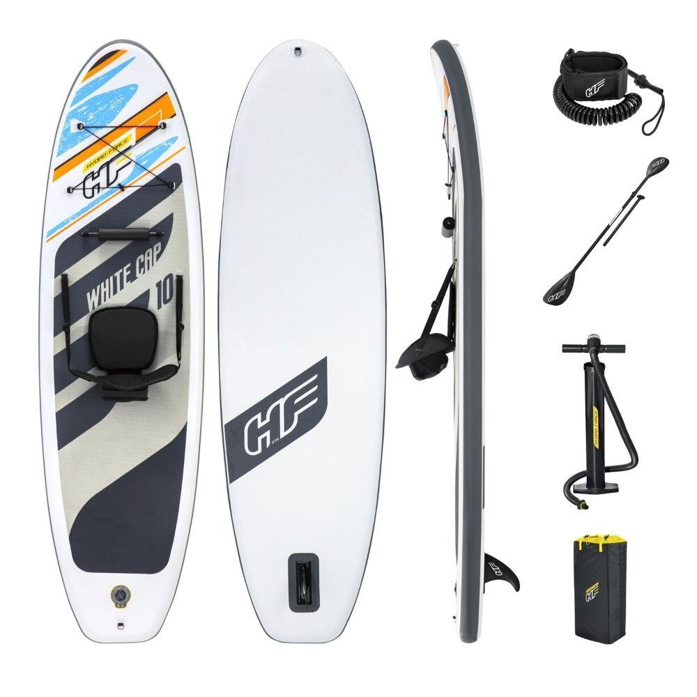 Bestway Hydroforce White Cap SUP Stand Up Paddleboard Set 1/7