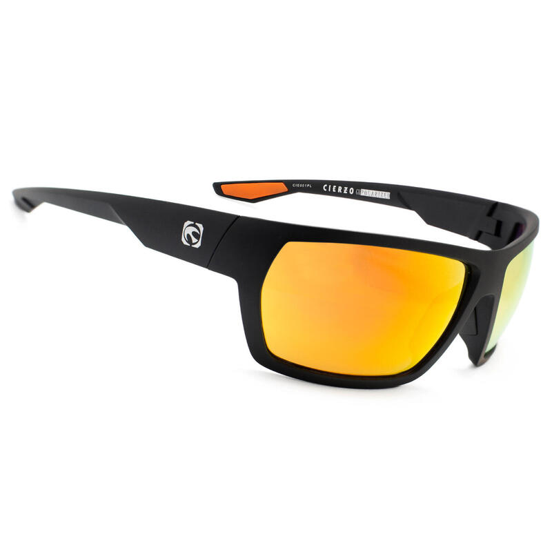 **Lunettes de soleil CIERZO noir mat, CX Polarisés ORANGE - cat.3 - MUNDAKA**