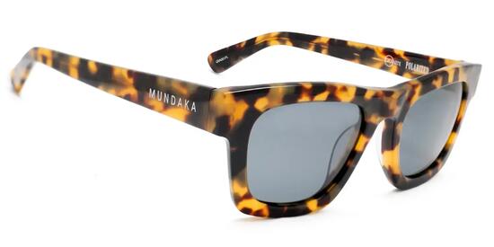 **Lunettes de soleil GRANITE noir et jaune, Polarisés GRIS - cat.3 - MUNDAKA**