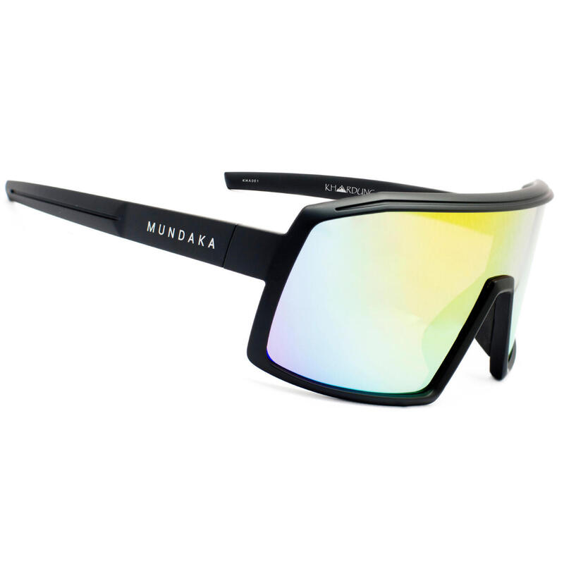 Lunettes de soleil de sport KHARDUNG noir mat, CX JAUNE - cat.3 - MUNDAKA