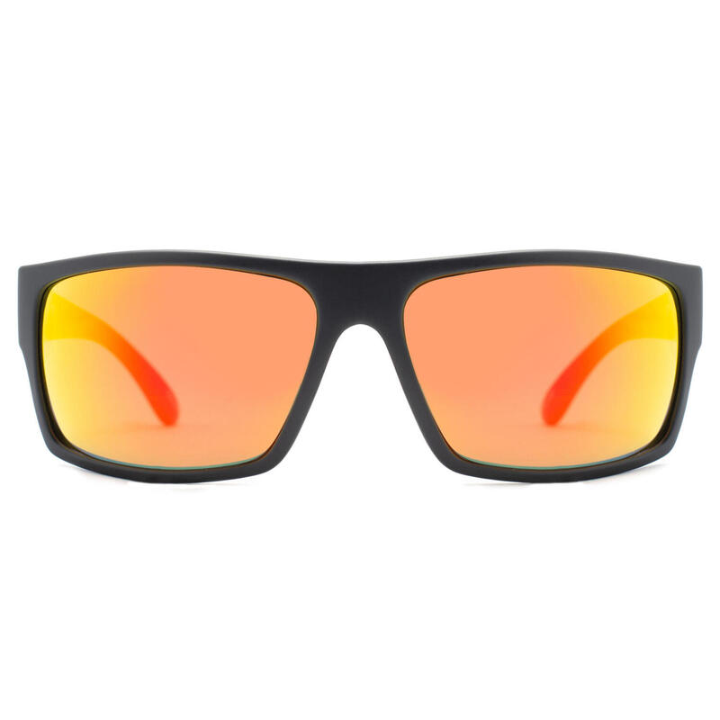 Lunettes de soleil de sport ALLION noir mat, CX ORANGE -cat.3- MUNDAKA