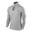 Men's Fusion Long Sleeve Half Zip Running Gym Top - Castlerock Grey