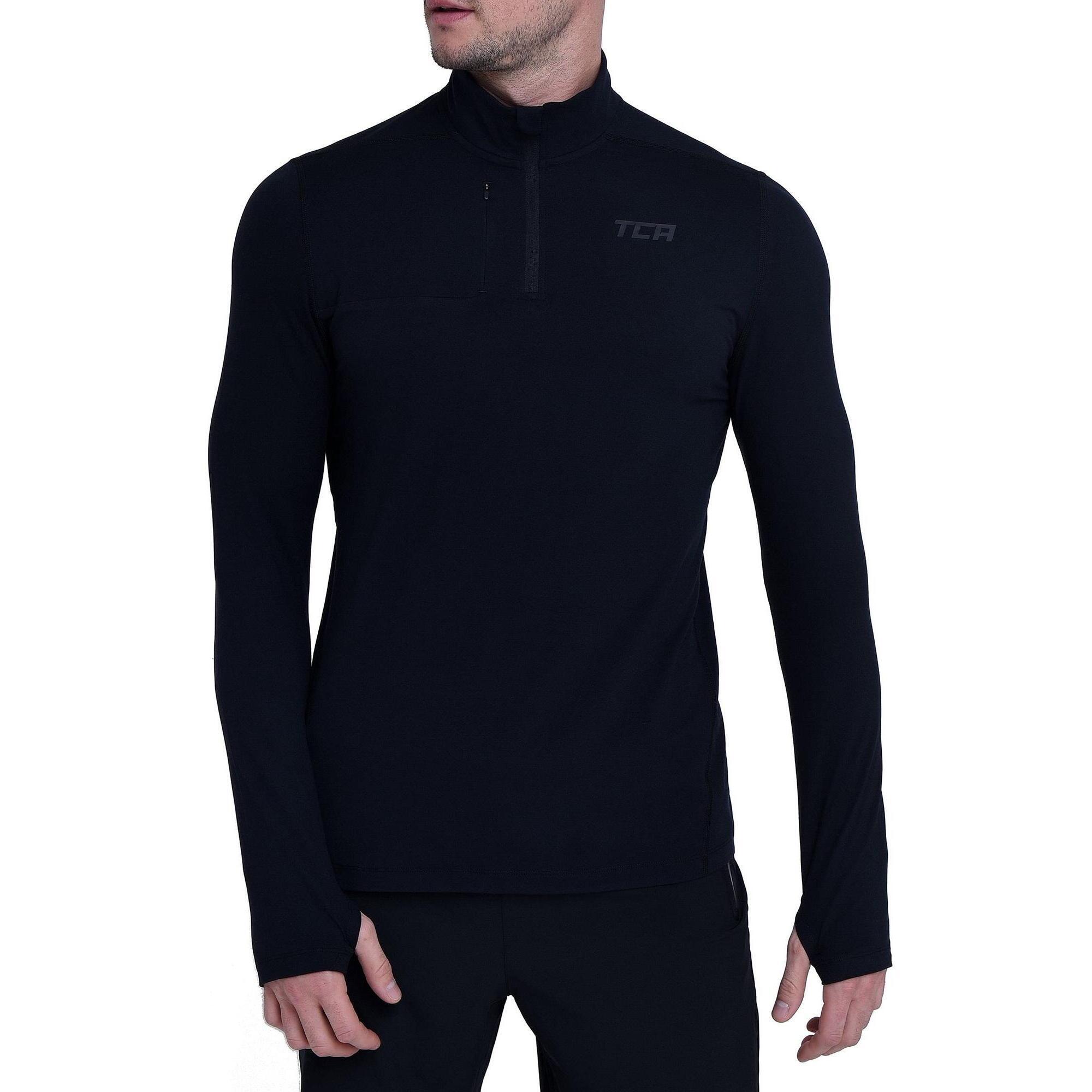 Felpa Fusion Uomo a maniche lunghe con mezza zip |  Tca