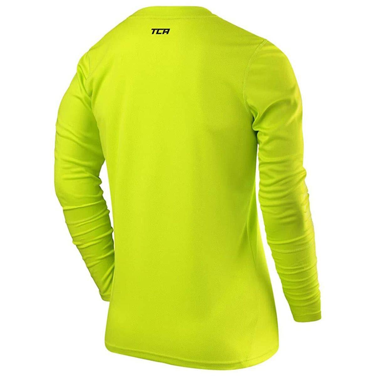 Men's Element Long Sleeve Quick Dry Running Top - Lime Punch 2/5