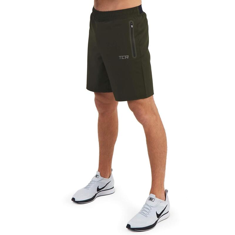 Elite Tech 2.0 Pantalon Corto de Running con Bolsillo de Cremallera para Hombre